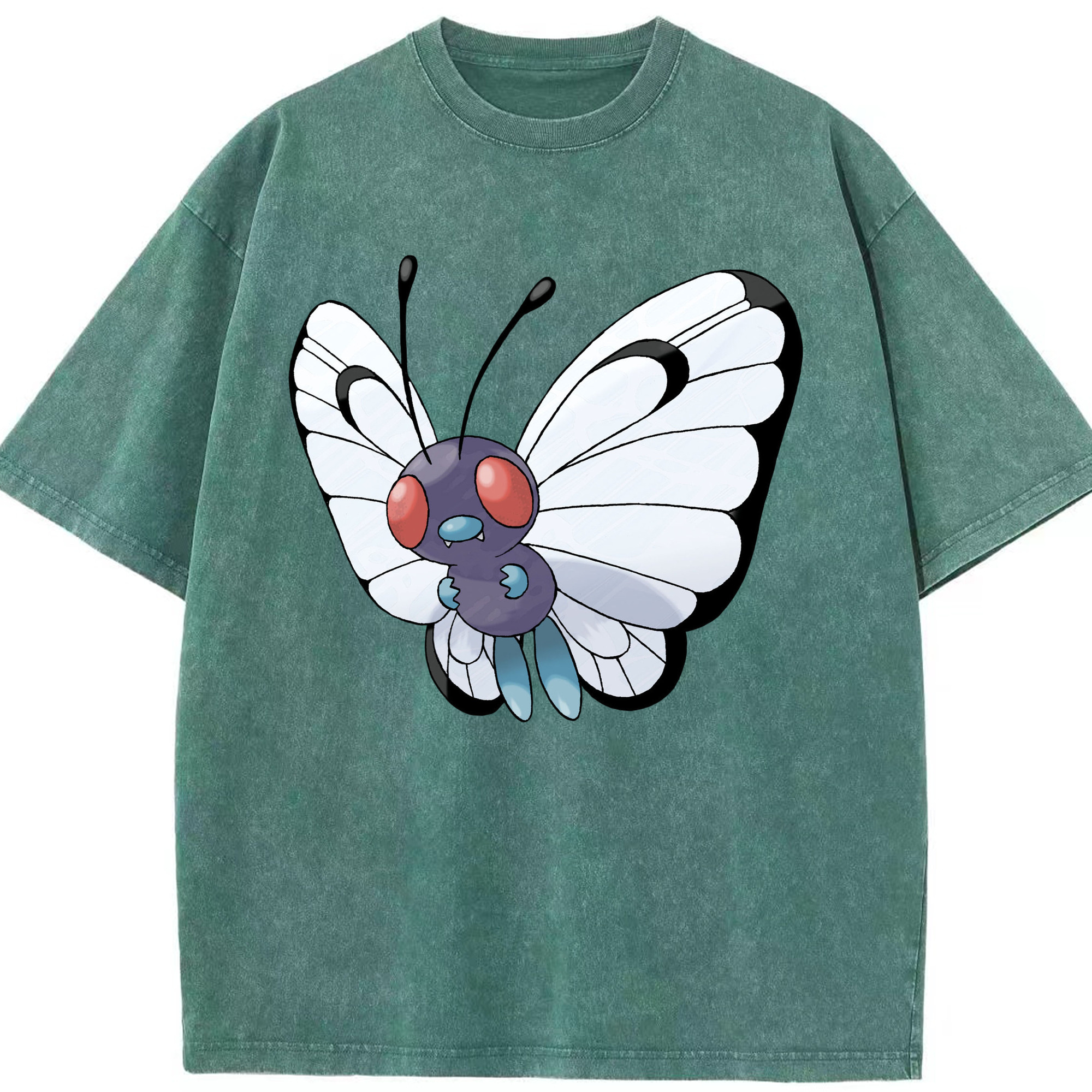 （画像用） ポケットモンスター Pokémon 綿100% ヴィンテージ風 半袖Tシャツ（フロントプリント）